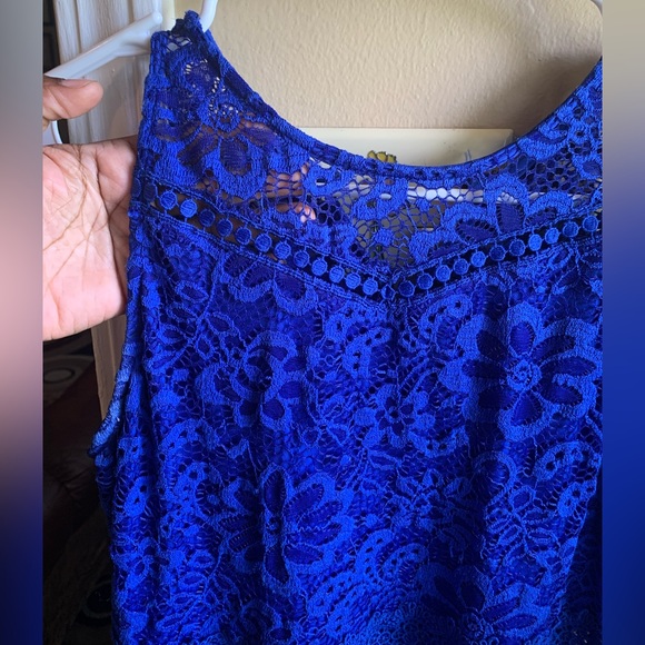 Lace Blue Dress - Picture 4 of 6